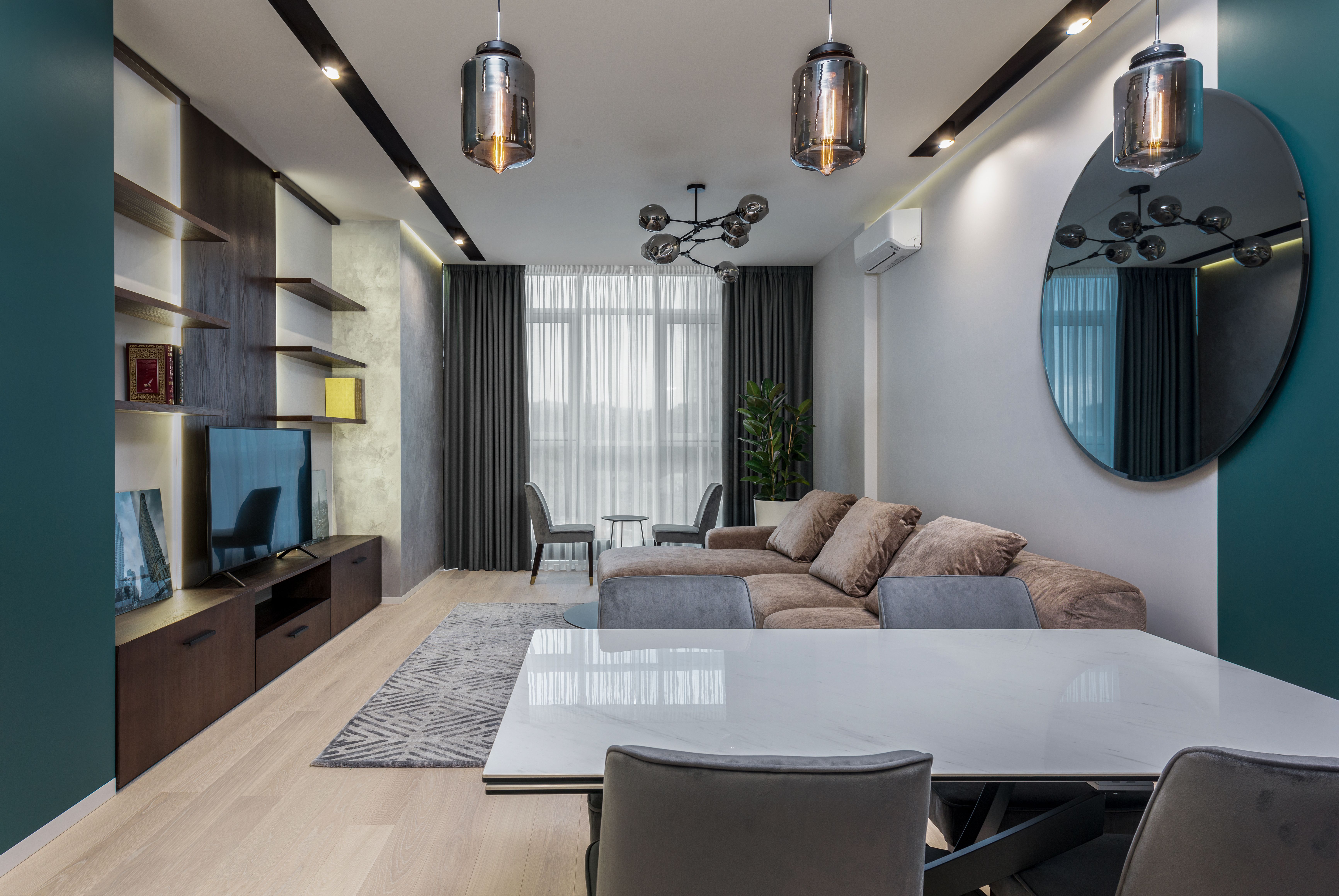 Illustrative stock photograph of a spacious holiday apartment